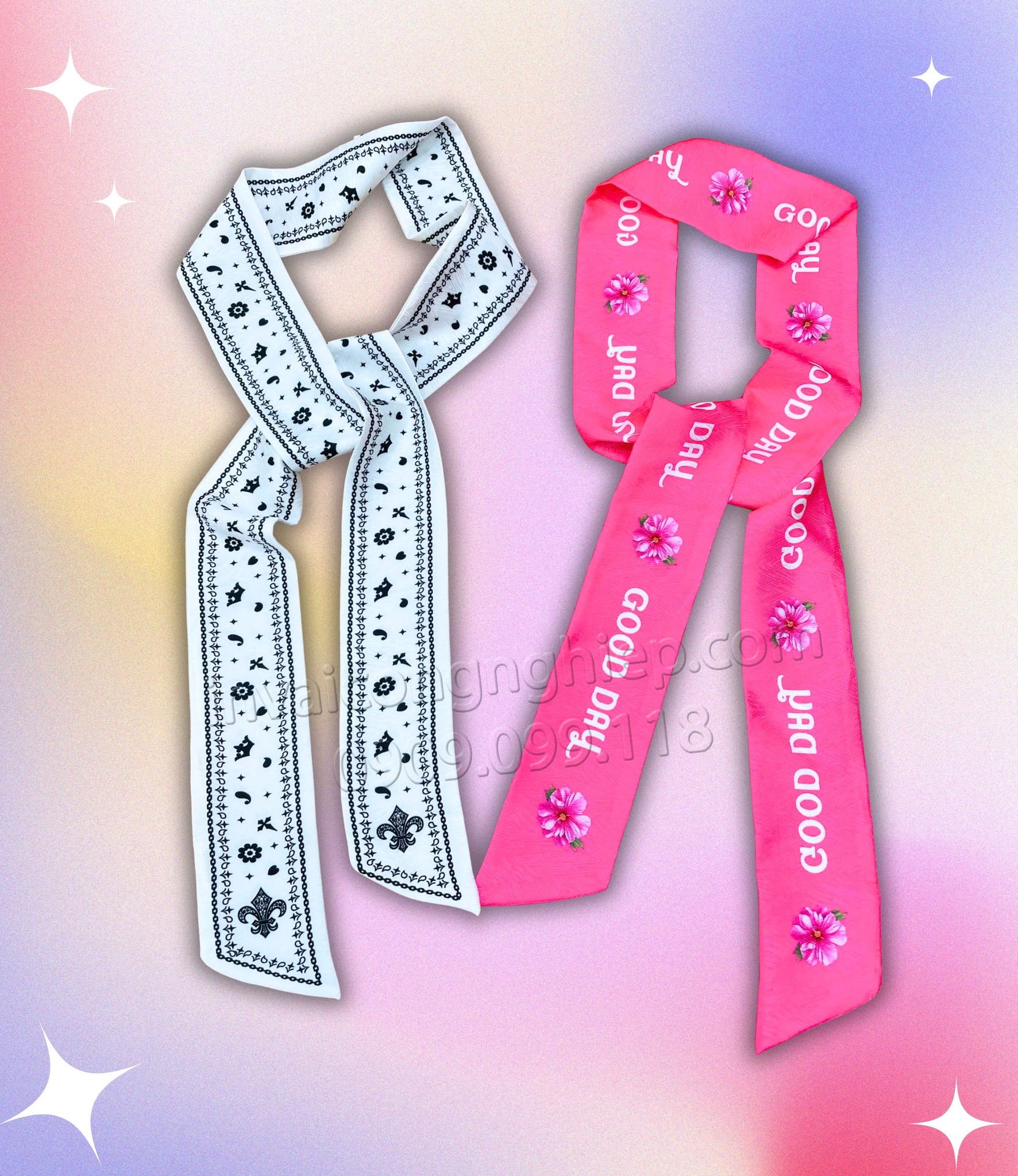 xưởng in khăn twilly